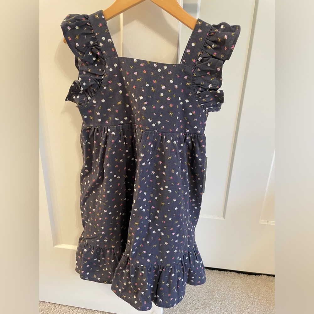 NWT Target Cat & Jack Floral Flutter Sleeve Dress 5T